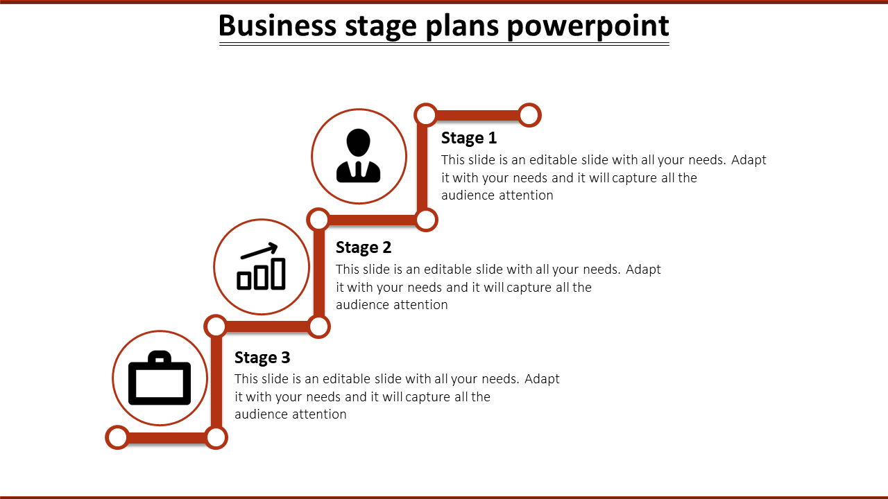 Free - Business Stage PowerPoint Templates In Stair Case Model